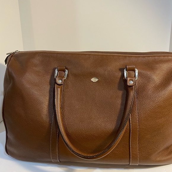 Brown Leather Duffel Bag - Made Italy 🇮🇹 Offers Welcomed - Picture 2 of 16